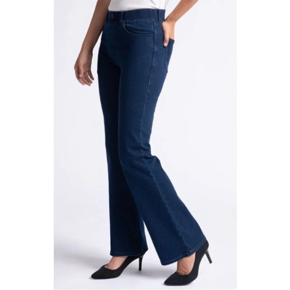 BETABRAND Bootcut 4-Pocket Yoga Denim small long